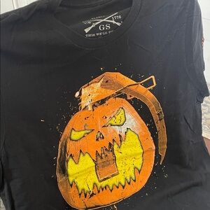 Grunt Style Black and Orange Pumpkin Tee